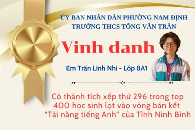 Trần Linh Nhi – Rạng rỡ gia đình và nhà trường!