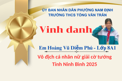 Hoàng Vũ Diễm Phú – Rạng rỡ gia đình và nhà trường!